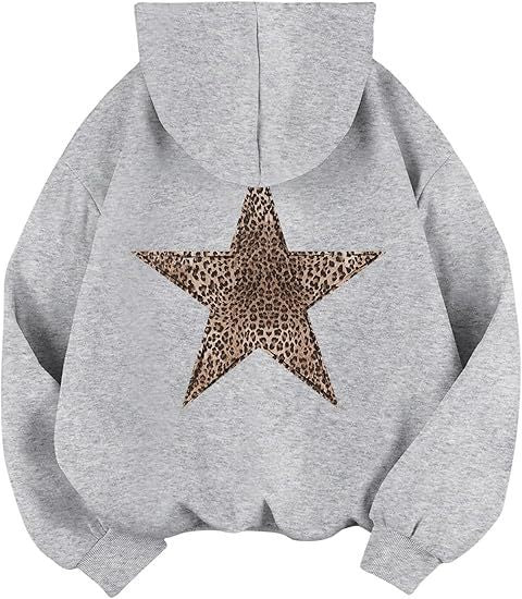 Damernas avslappnade hoodie med leopardmönster på Stern Eva Jonsson-Eva Jonsson