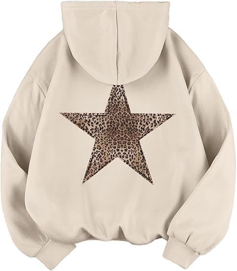 Damernas avslappnade hoodie med leopardmönster på Stern Eva Jonsson-Eva Jonsson