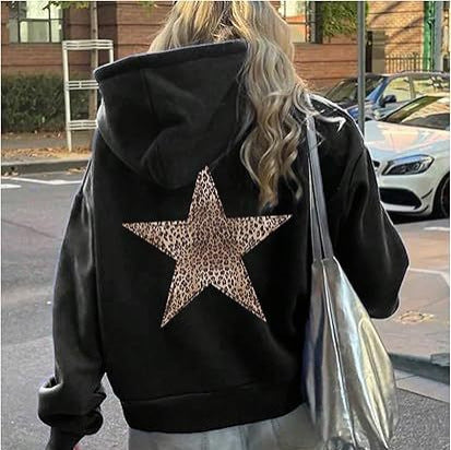 Damernas avslappnade hoodie med leopardmönster på Stern Eva Jonsson-Eva Jonsson