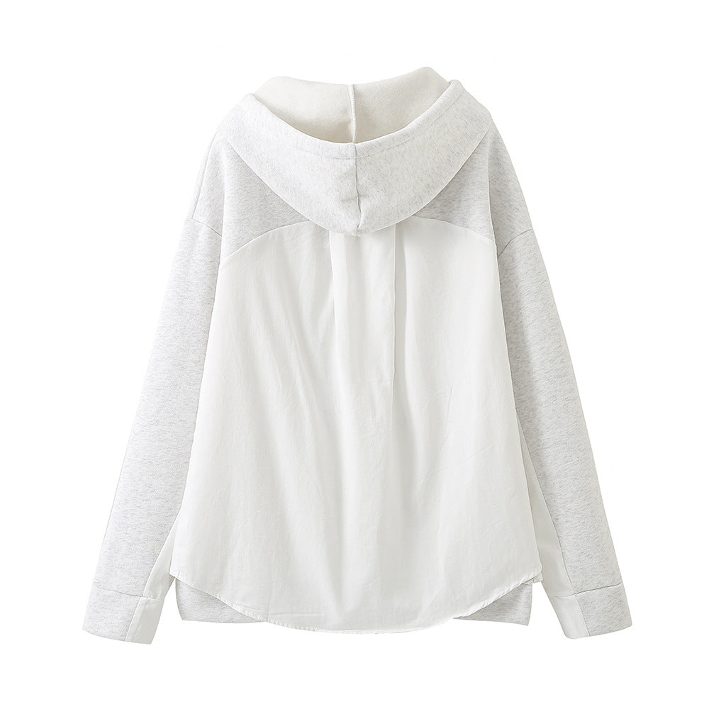 Damernas avslappnade hoodie med sidodelar Mirla-Eva Jonsson
