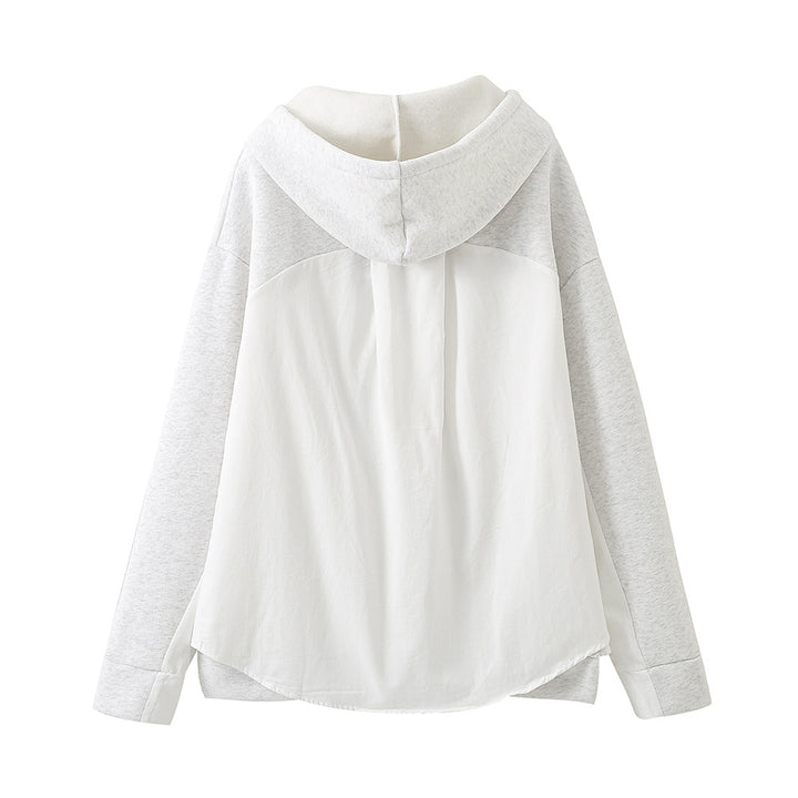 Damernas avslappnade hoodie med sidodelar Mirla-Eva Jonsson