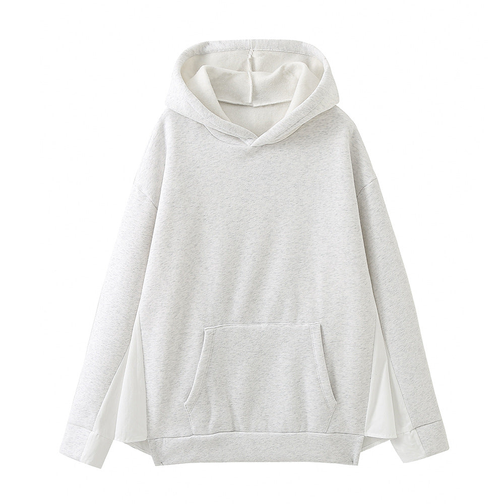 Damernas avslappnade hoodie med sidodelar Mirla-Eva Jonsson