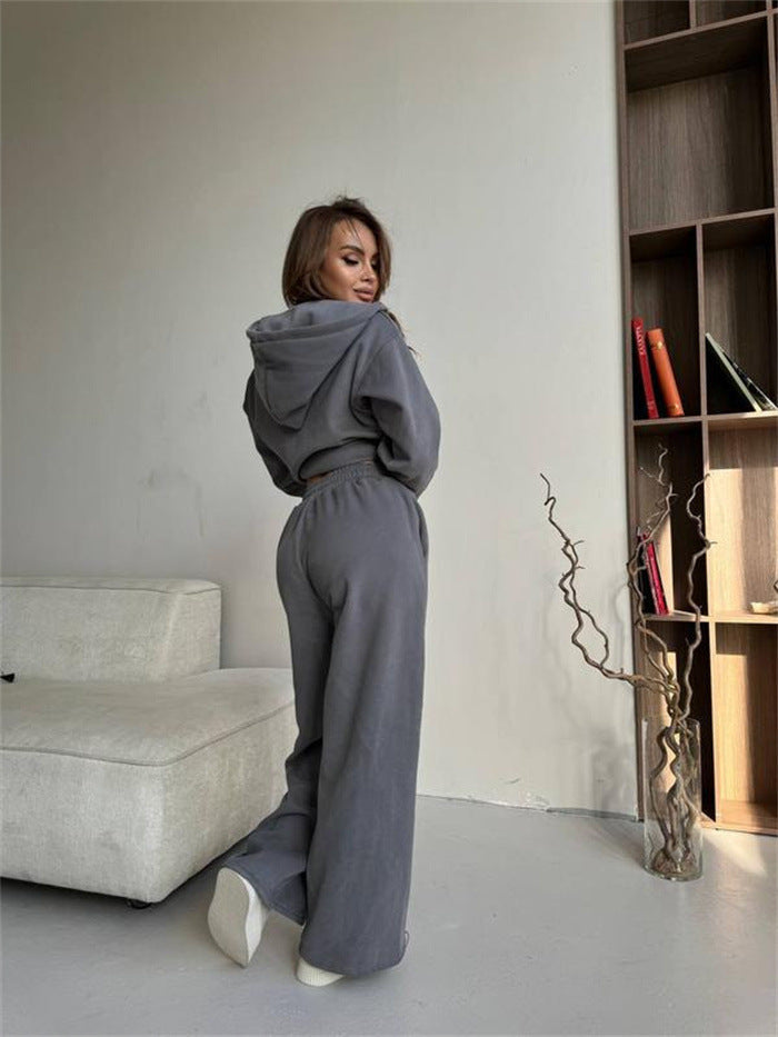 Damernas avslappnade hoodie med vida byxor Mirla-Eva Jonsson
