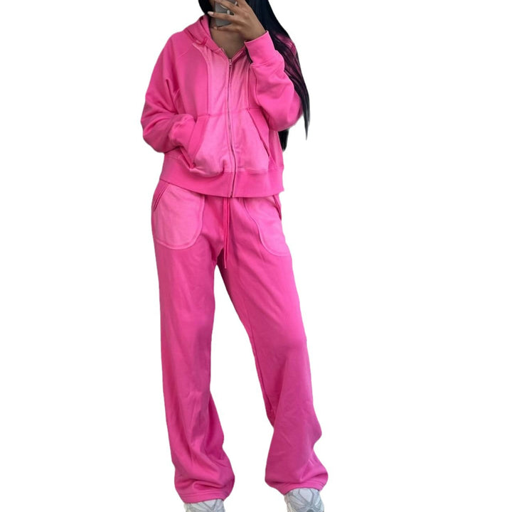Damernas avslappnade hoodie- och fritidsbyxor-set Mirla-Eva Jonsson