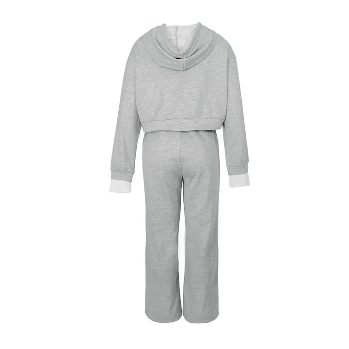 Damernas avslappnade hoodie och löst skurna joggingsbyxor Mirla-Eva Jonsson
