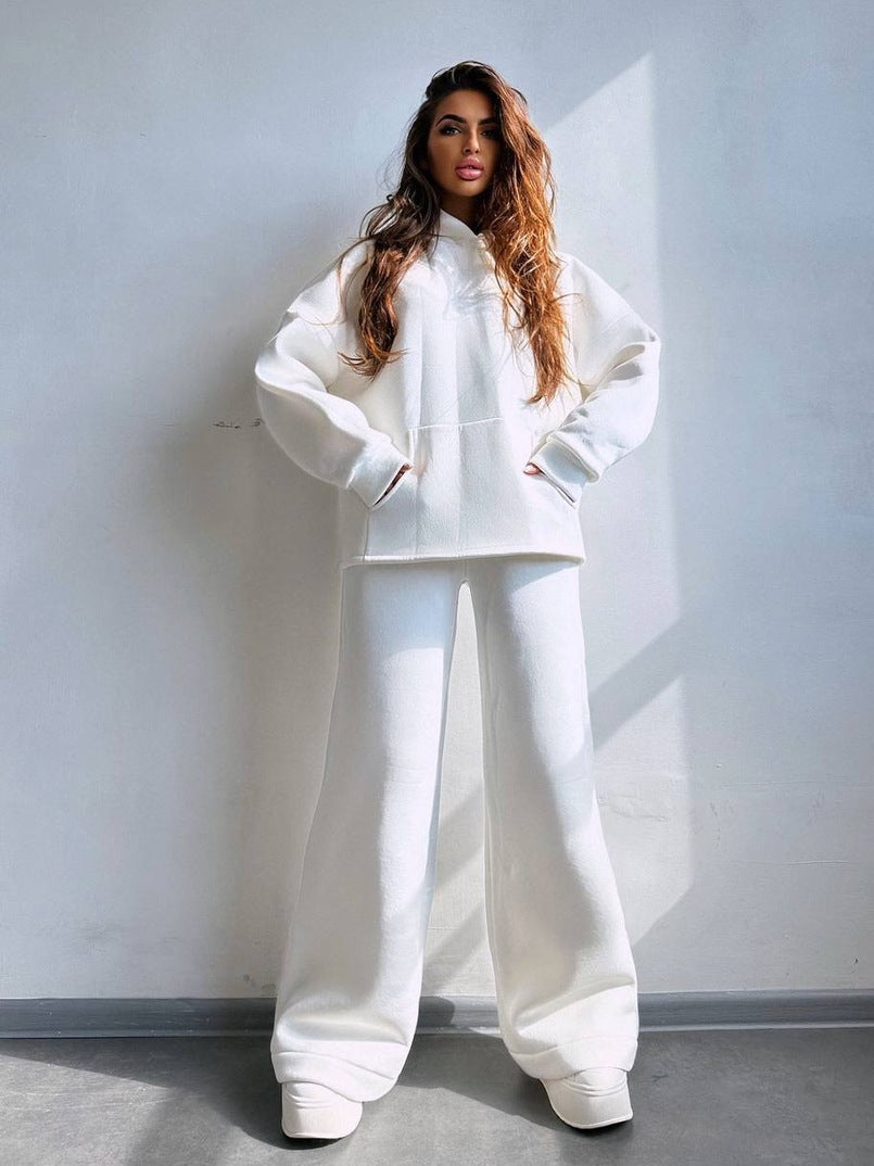 Damernas avslappnade hoodie och vida byxor set Mirla-Eva Jonsson