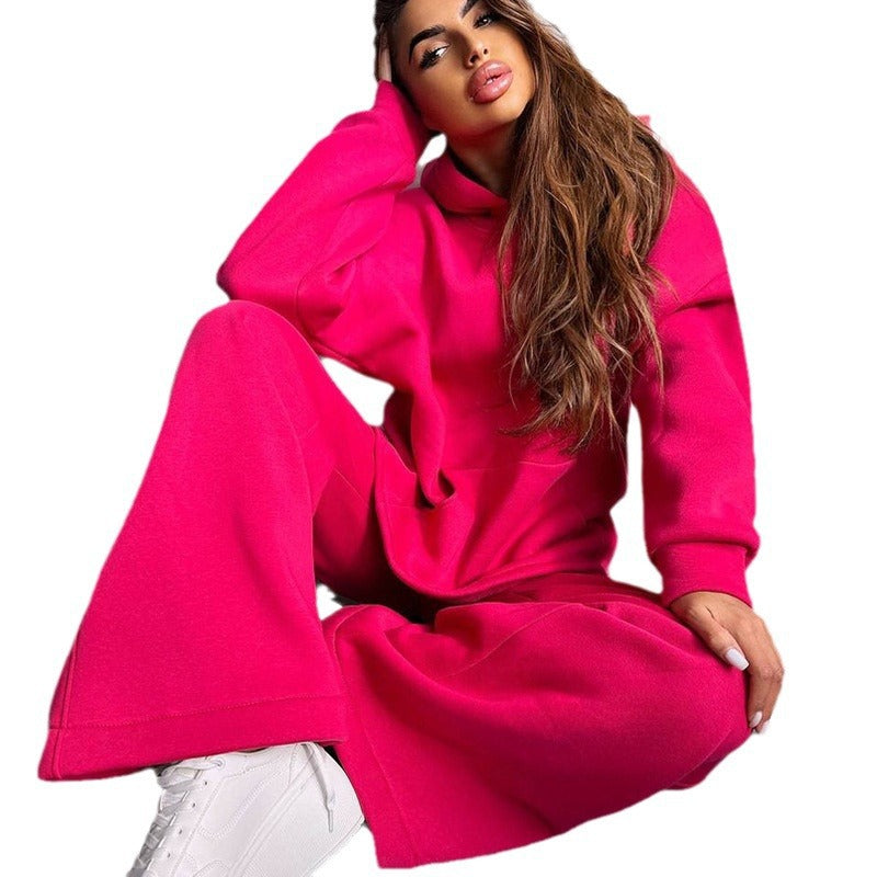 Damernas avslappnade hoodie och vida byxor set Mirla-Eva Jonsson