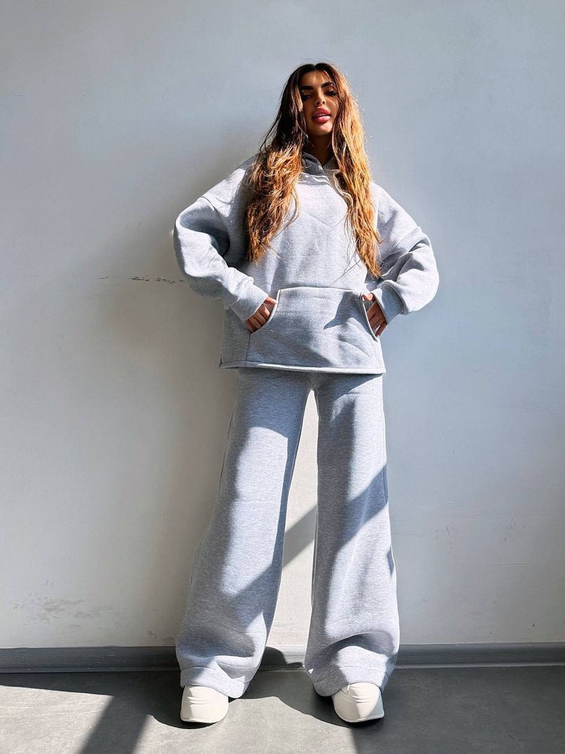Damernas avslappnade hoodie och vida byxor set Mirla-Eva Jonsson