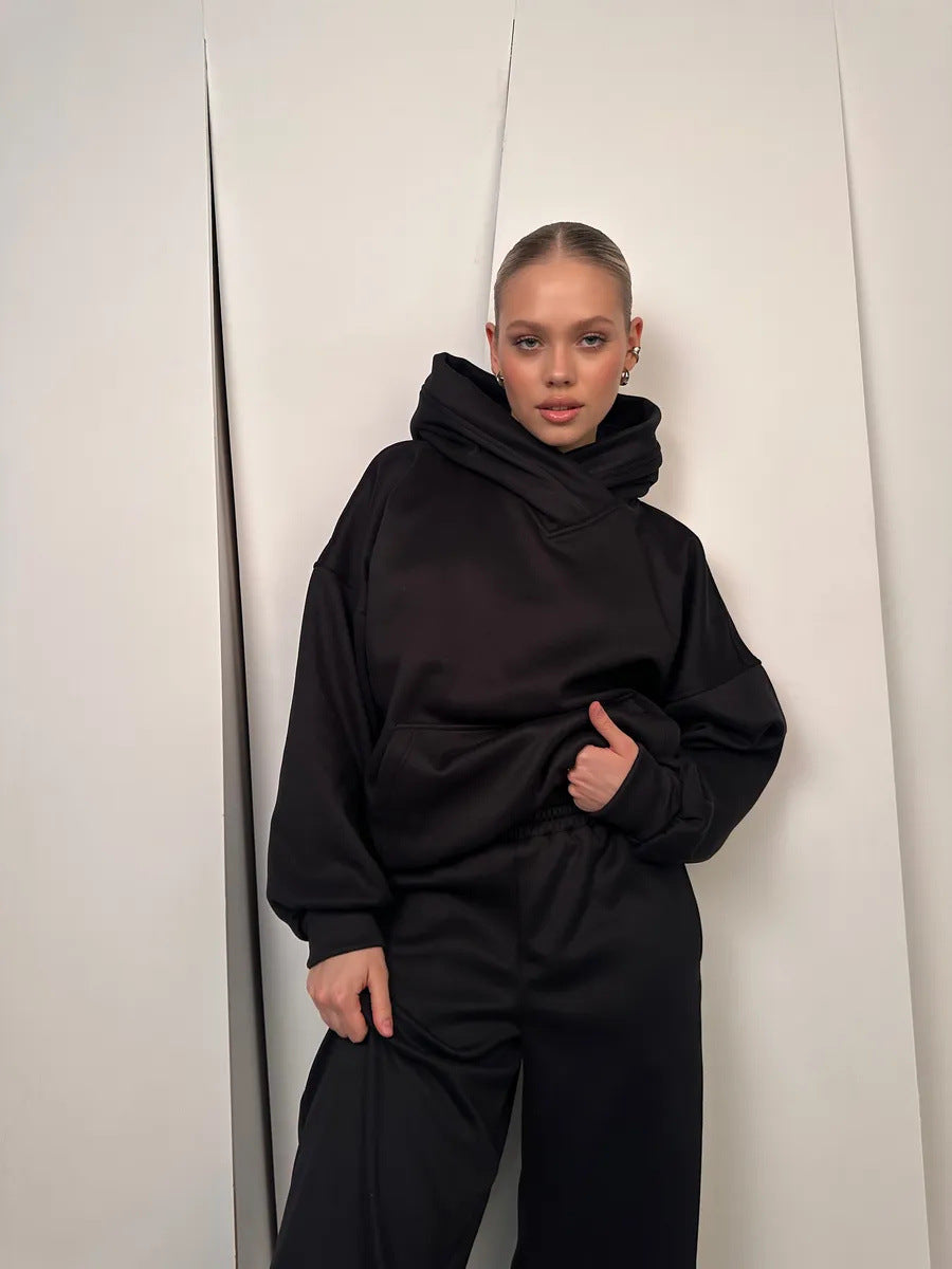 Damernas avslappnade hoodie-set med vid passform Eva Jonsson-Eva Jonsson