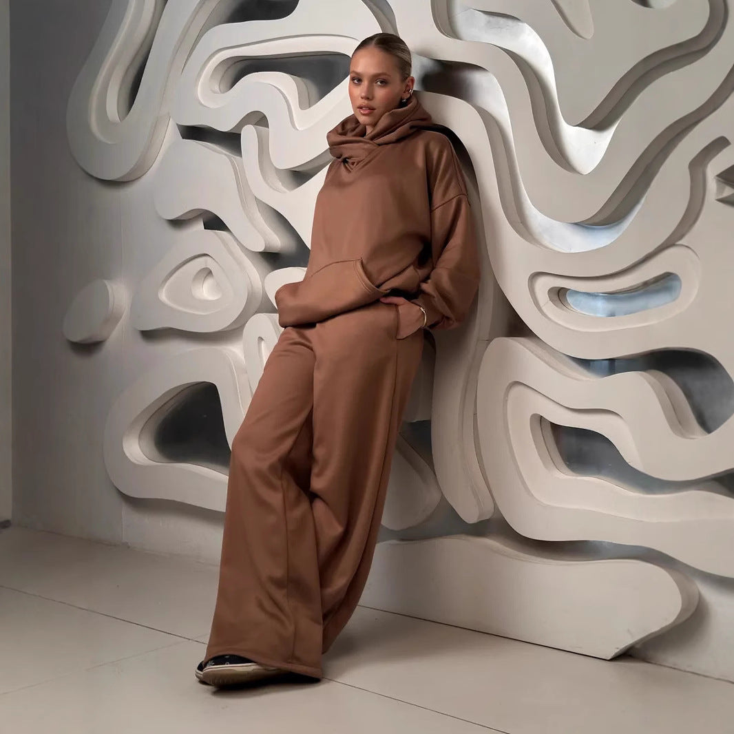 Damernas avslappnade hoodie-set med vid passform Eva Jonsson-Eva Jonsson
