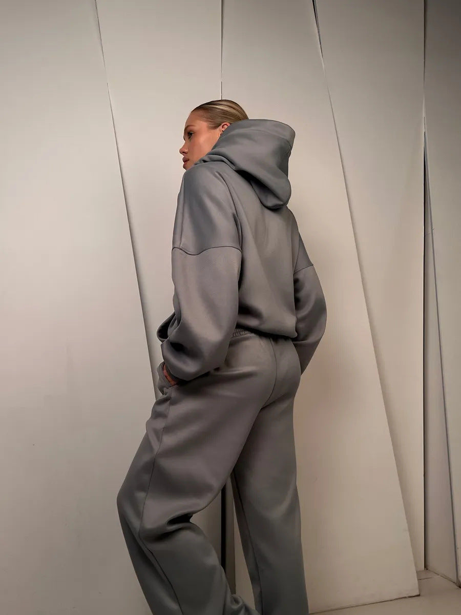 Damernas avslappnade hoodie-set med vid passform Eva Jonsson-Eva Jonsson