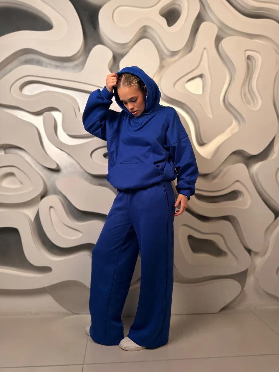 Damernas avslappnade hoodie-set med vid passform Eva Jonsson-Eva Jonsson