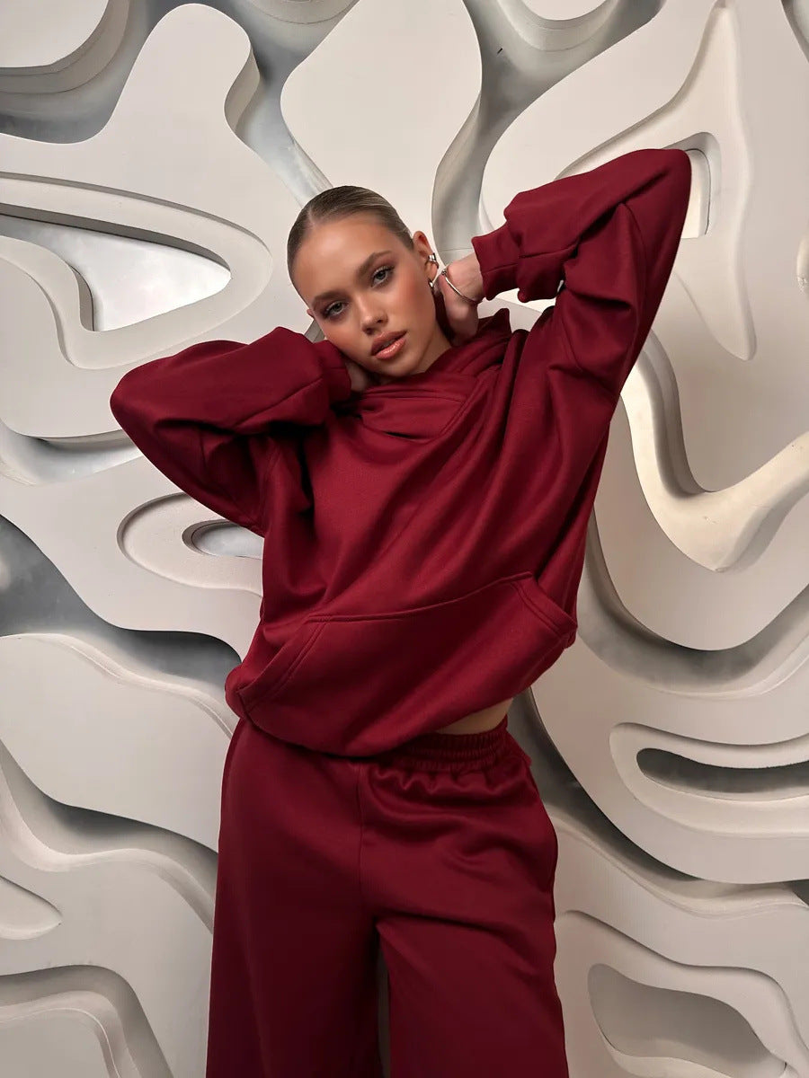Damernas avslappnade hoodie-set med vid passform Eva Jonsson-Eva Jonsson