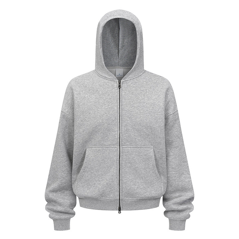 Damernas avslappnade hoodiejacka i mjukt sweatmaterial med praktiska sidofickor Mirla-Eva Jonsson