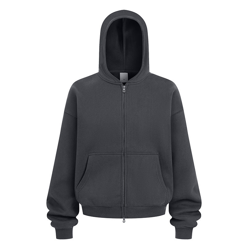 Damernas avslappnade hoodiejacka i mjukt sweatmaterial med praktiska sidofickor Mirla-Eva Jonsson