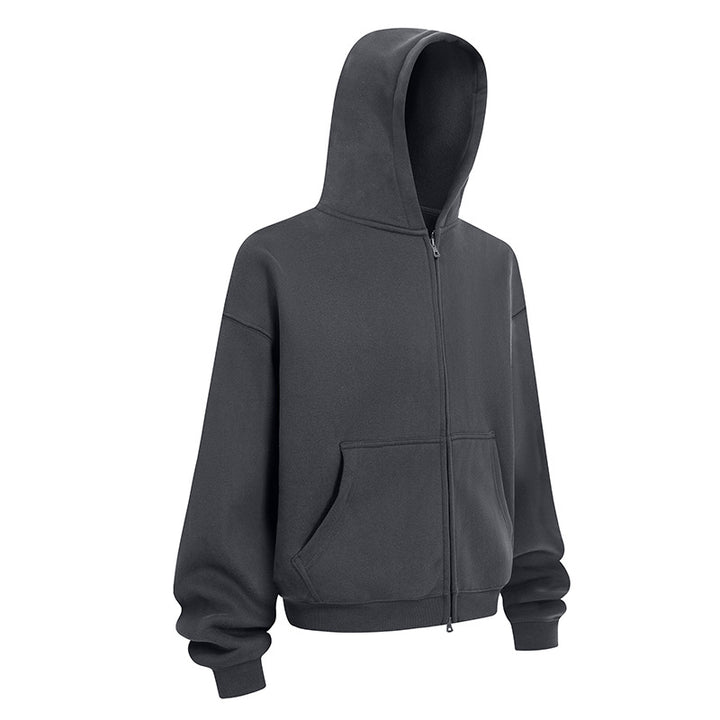 Damernas avslappnade hoodiejacka i mjukt sweatmaterial med praktiska sidofickor Mirla-Eva Jonsson