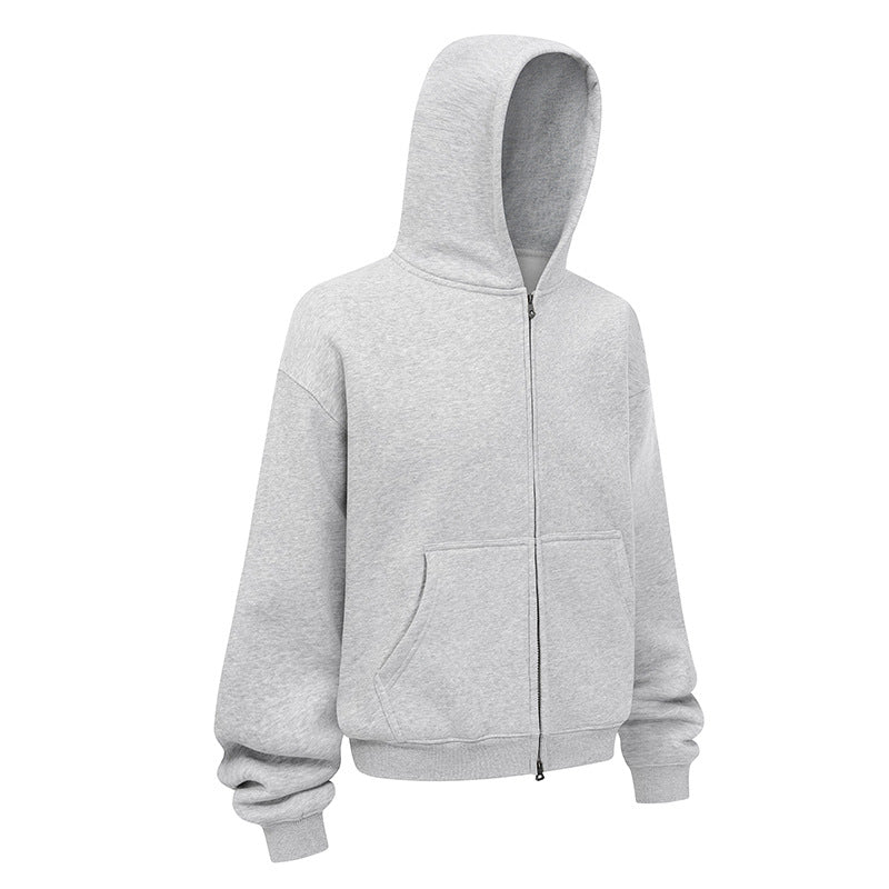 Damernas avslappnade hoodiejacka i mjukt sweatmaterial med praktiska sidofickor Mirla-Eva Jonsson