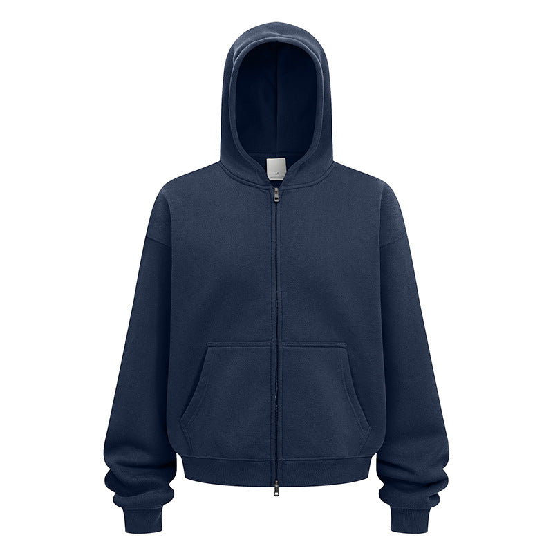 Damernas avslappnade hoodiejacka i mjukt sweatmaterial med praktiska sidofickor Mirla-Eva Jonsson