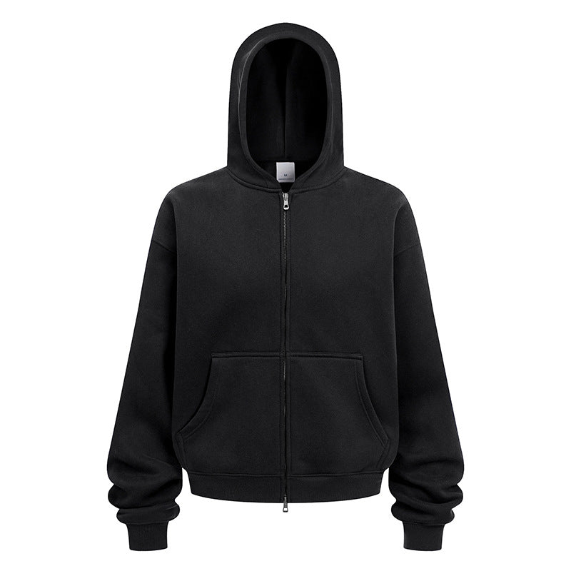 Damernas avslappnade hoodiejacka i mjukt sweatmaterial med praktiska sidofickor Mirla-Eva Jonsson