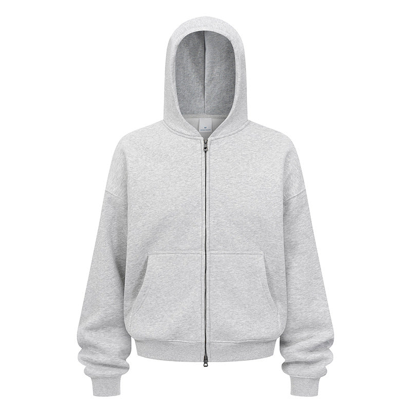 Damernas avslappnade hoodiejacka i mjukt sweatmaterial med praktiska sidofickor Mirla-Eva Jonsson