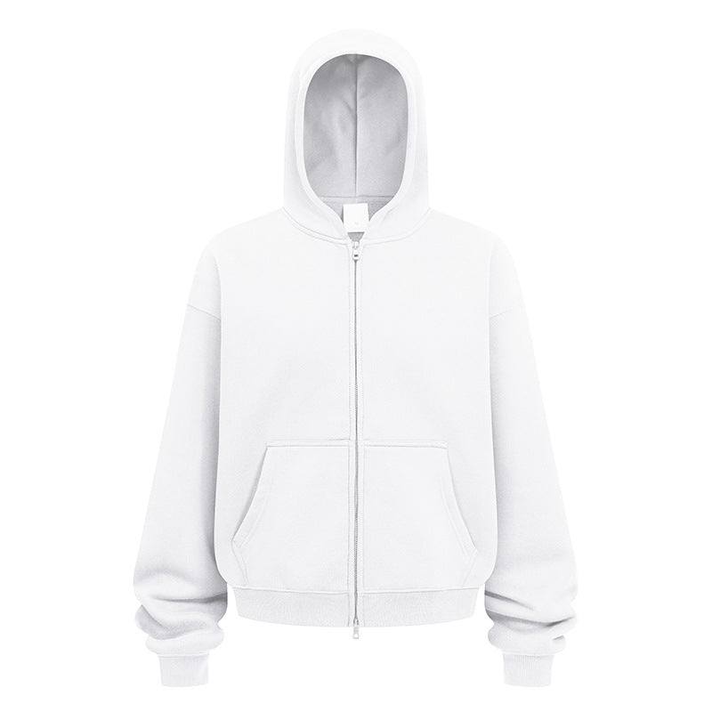 Damernas avslappnade hoodiejacka i mjukt sweatmaterial med praktiska sidofickor Mirla-Eva Jonsson