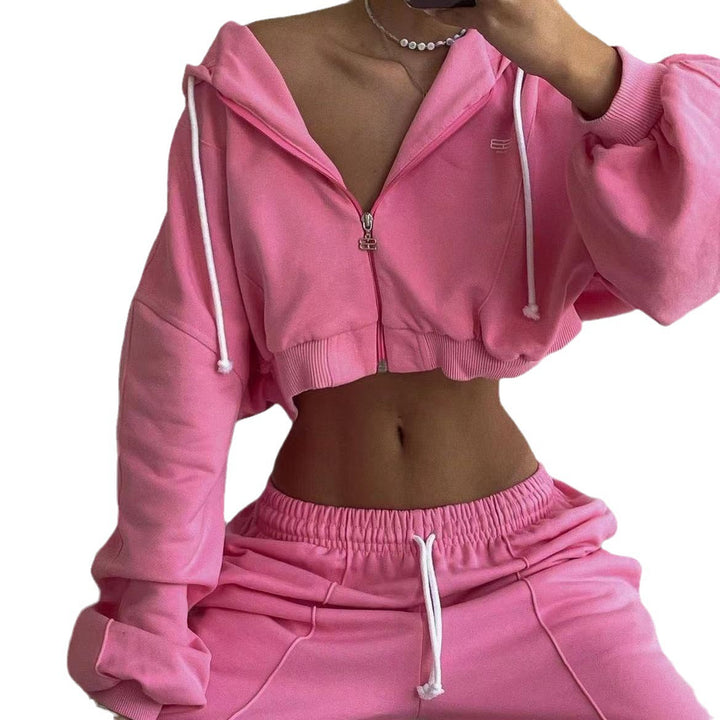 Damernas avslappnade mesh-hoodie med hög krage Mirla-Eva Jonsson