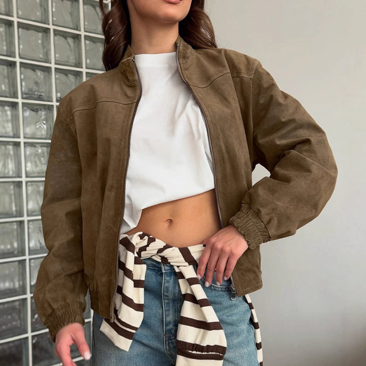 Damernas avslappnade mockajacka i oversized snitt Mirla-Eva Jonsson