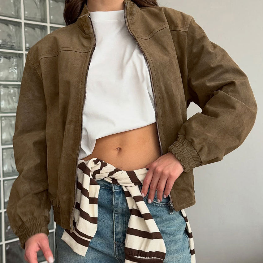 Damernas avslappnade mockajacka i oversized snitt Mirla-Eva Jonsson