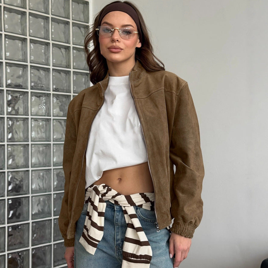 Damernas avslappnade mockajacka i oversized snitt Mirla-Eva Jonsson