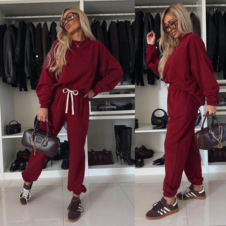 Damernas avslappnade och bekväma fritids-sweats-set Mirla-Eva Jonsson