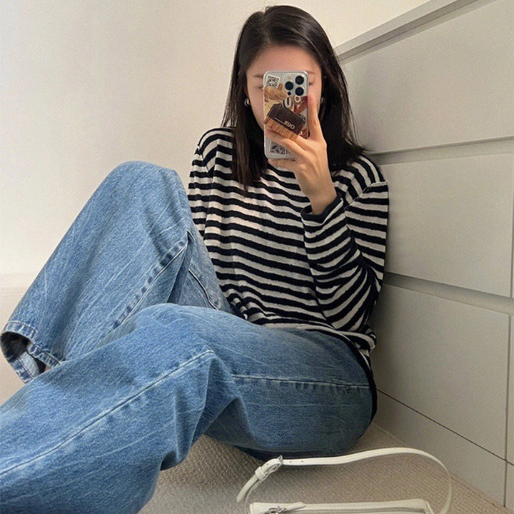 Damernas avslappnade och vida jeans Mirla-Eva Jonsson