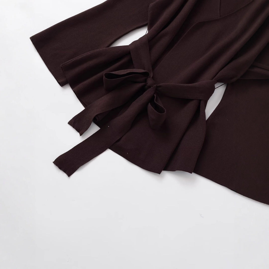 Damernas avslappnade overshirt med bälte Mirla-Eva Jonsson