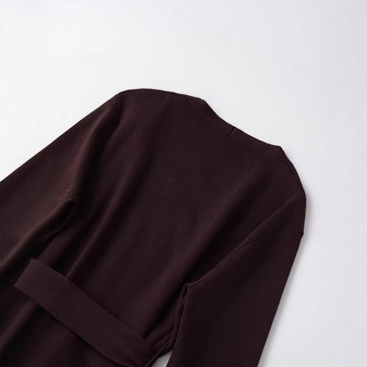 Damernas avslappnade overshirt med bälte Mirla-Eva Jonsson