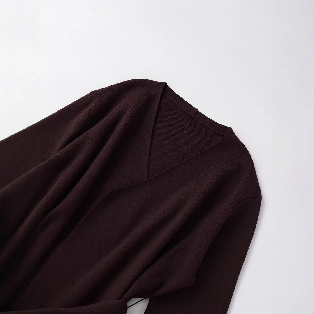 Damernas avslappnade overshirt med bälte Mirla-Eva Jonsson