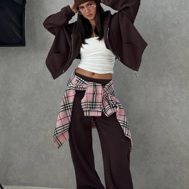 Damernas avslappnade oversized hoodiejacka med sidofickor Mirla-Eva Jonsson