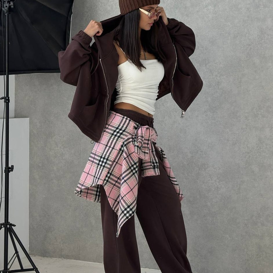 Damernas avslappnade oversized hoodiejacka med sidofickor Mirla-Eva Jonsson