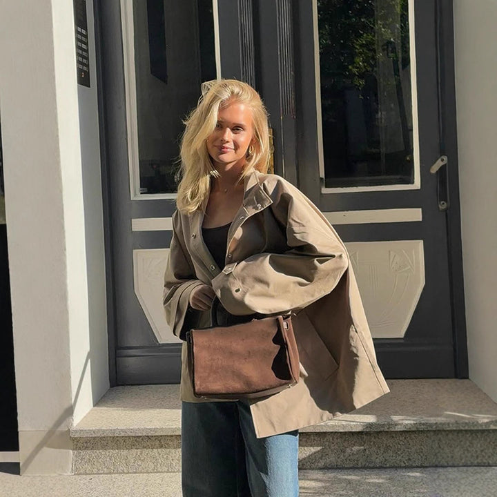 Damernas avslappnade oversized jacka med praktiska fickor Eva Jonsson-Eva Jonsson