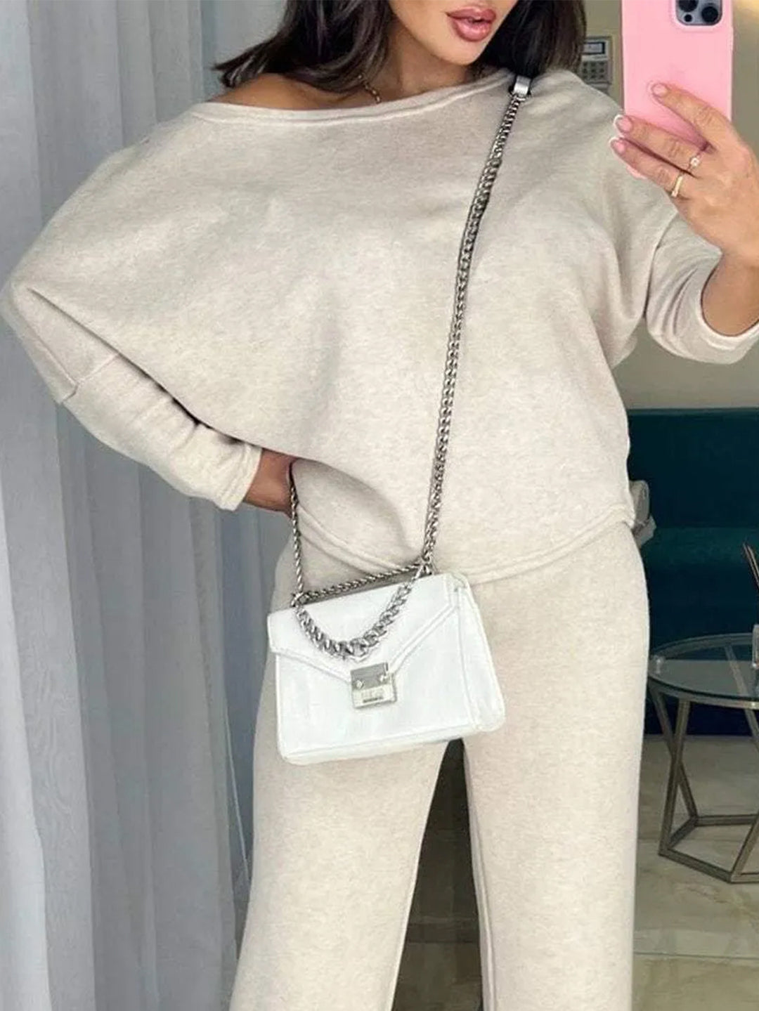 Damernas avslappnade oversized sweatshirt Eva Jonsson-Eva Jonsson