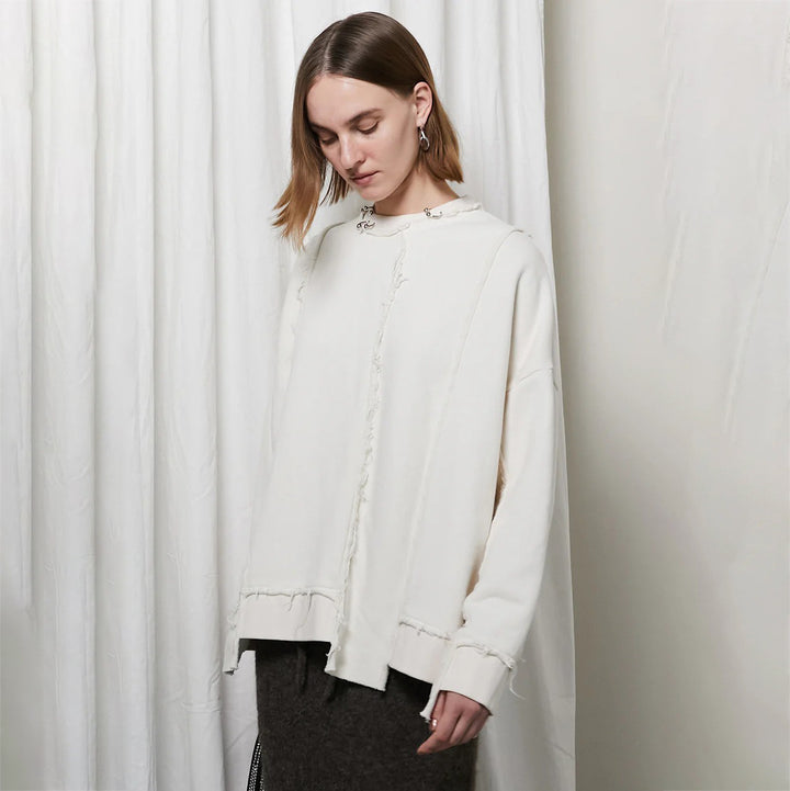Damernas avslappnade oversized sweatshirt med unik sömdetalj Mirla-Eva Jonsson