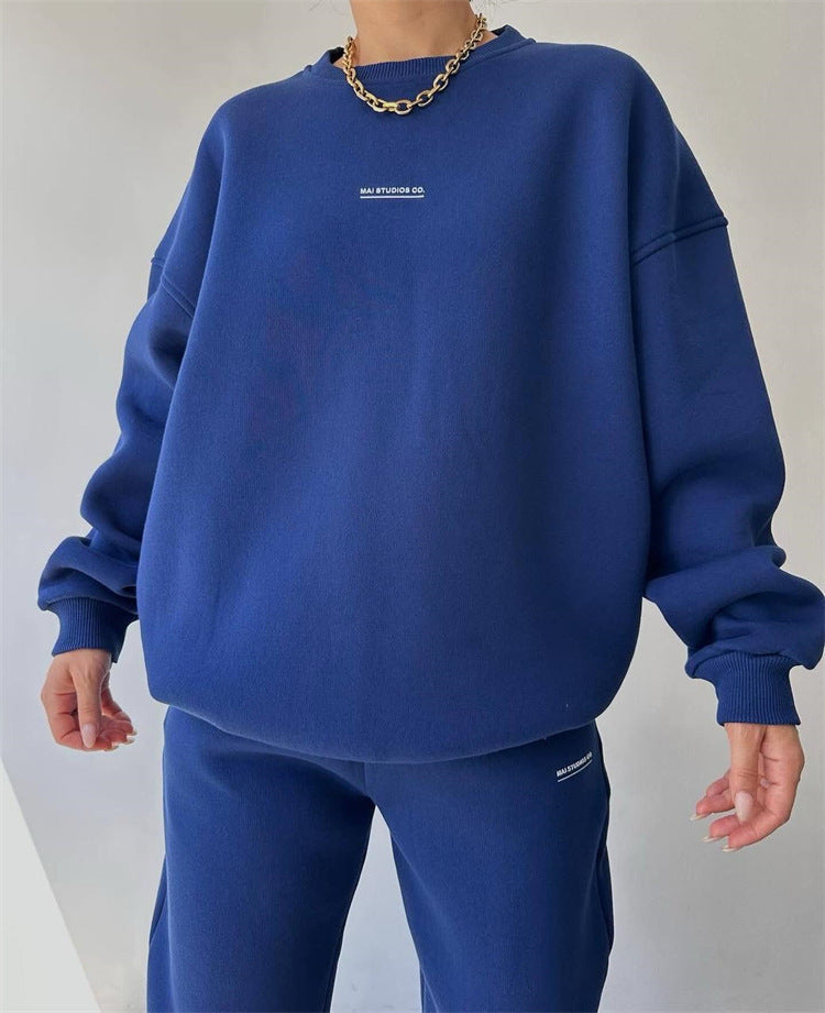 Damernas avslappnade oversized sweatshirt och joggingbyxor set Mirla-Eva Jonsson