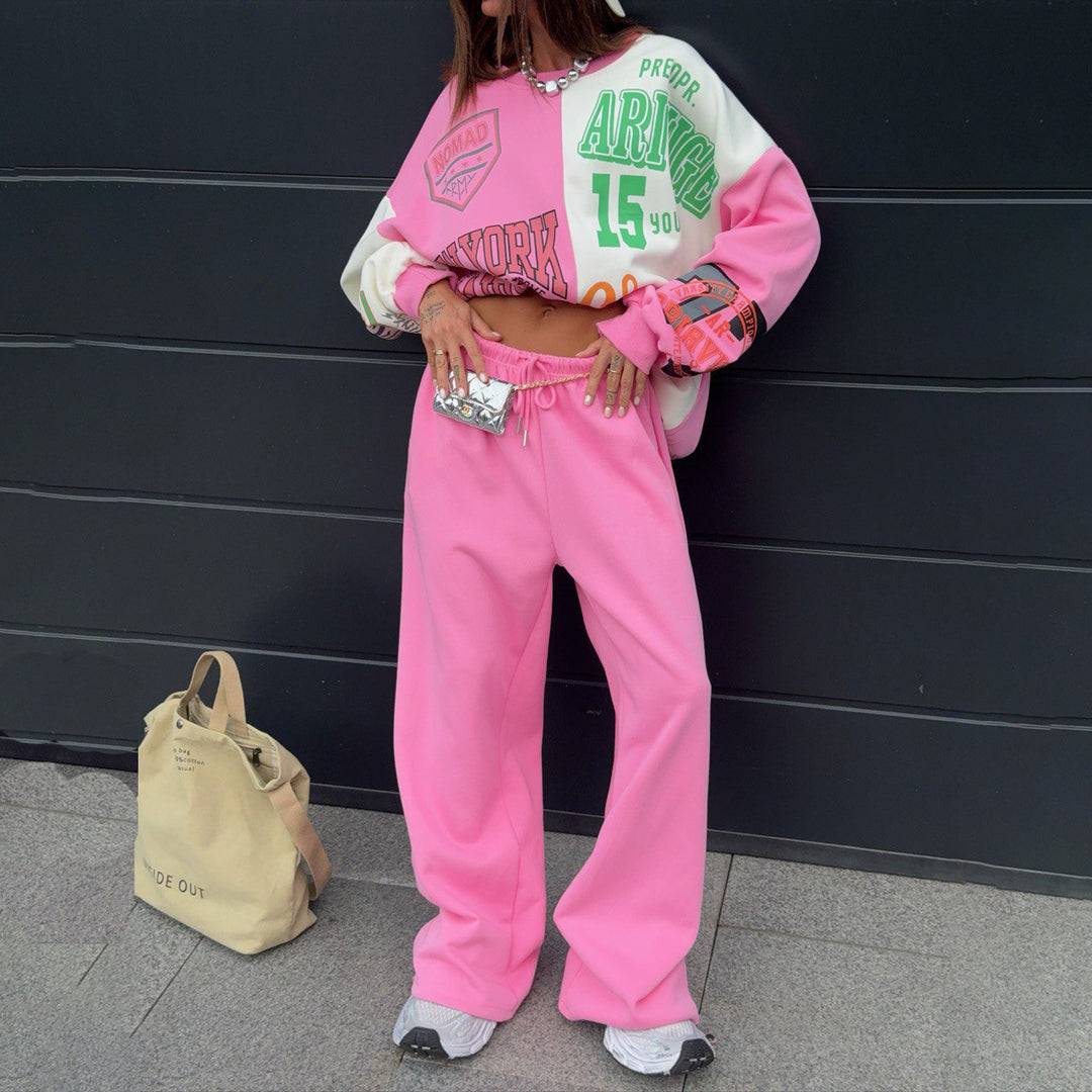 Damernas avslappnade oversized sweatshirt och joggingset Mirla-Eva Jonsson