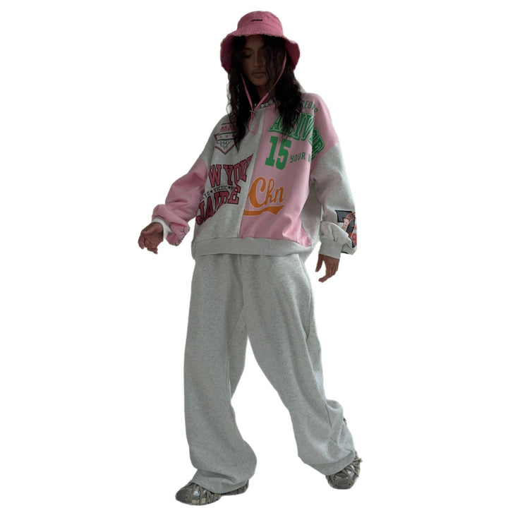 Damernas avslappnade oversized sweatshirt och joggingset Mirla-Eva Jonsson
