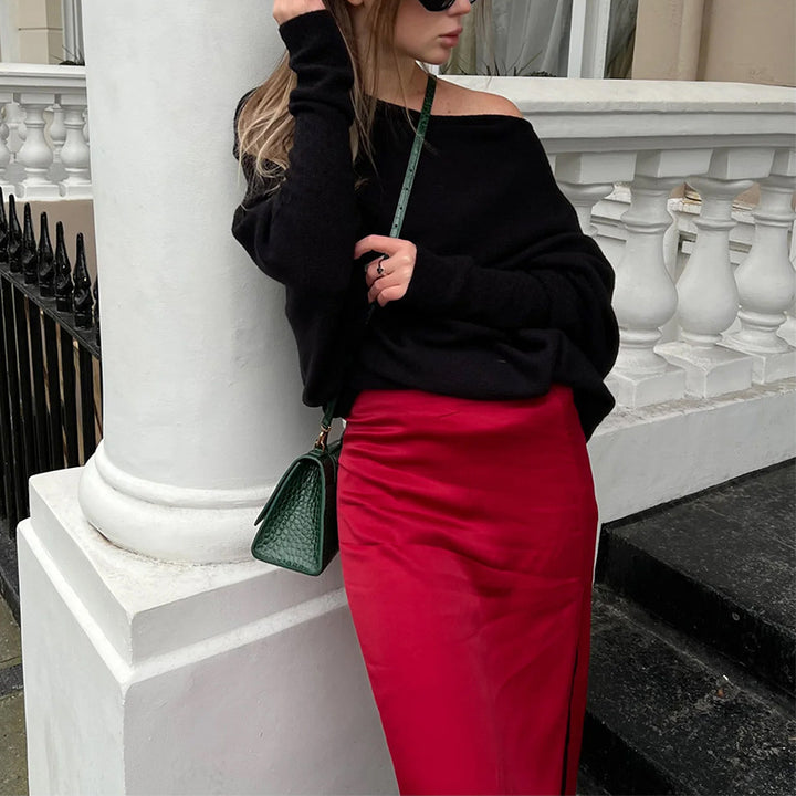 Damernas avslappnade oversized tröja Mirla-Eva Jonsson