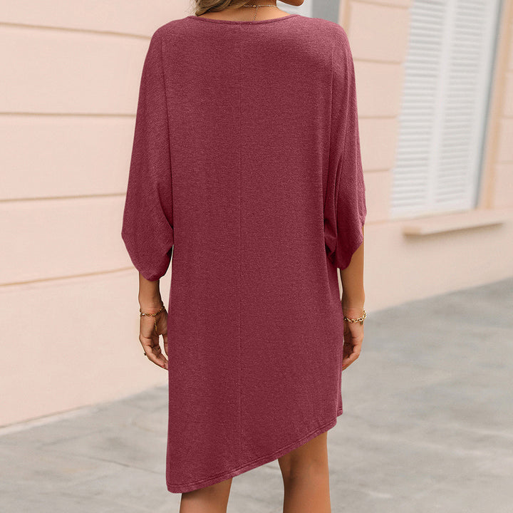 Damernas avslappnade oversized tunika-klänning med sidofickor och mjukt jersey-design Eva Jonsson-Eva Jonsson