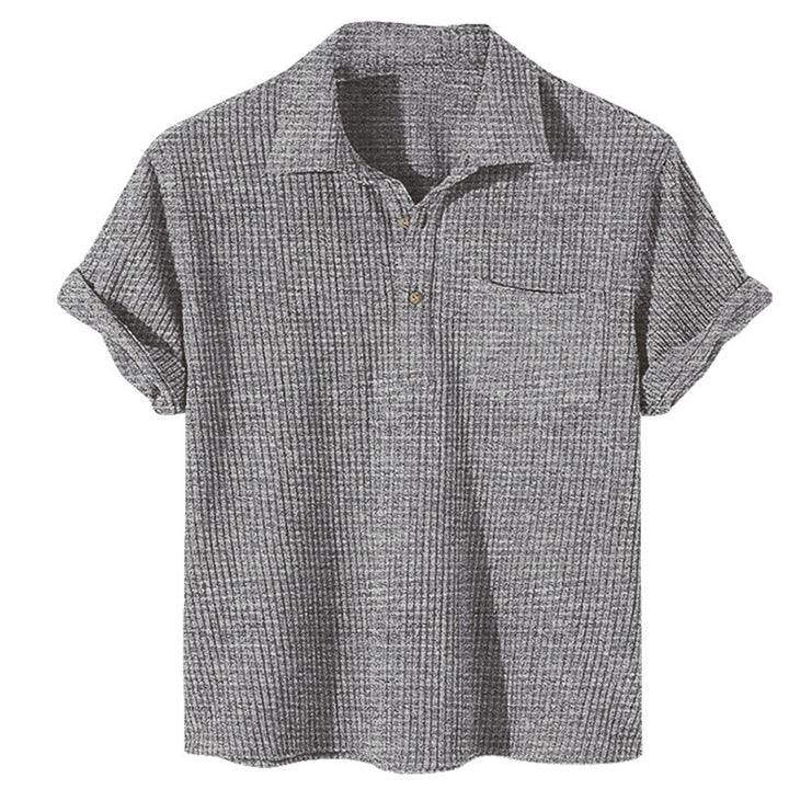 Damernas avslappnade polo-tröja med strukturerad design Mirla-Eva Jonsson