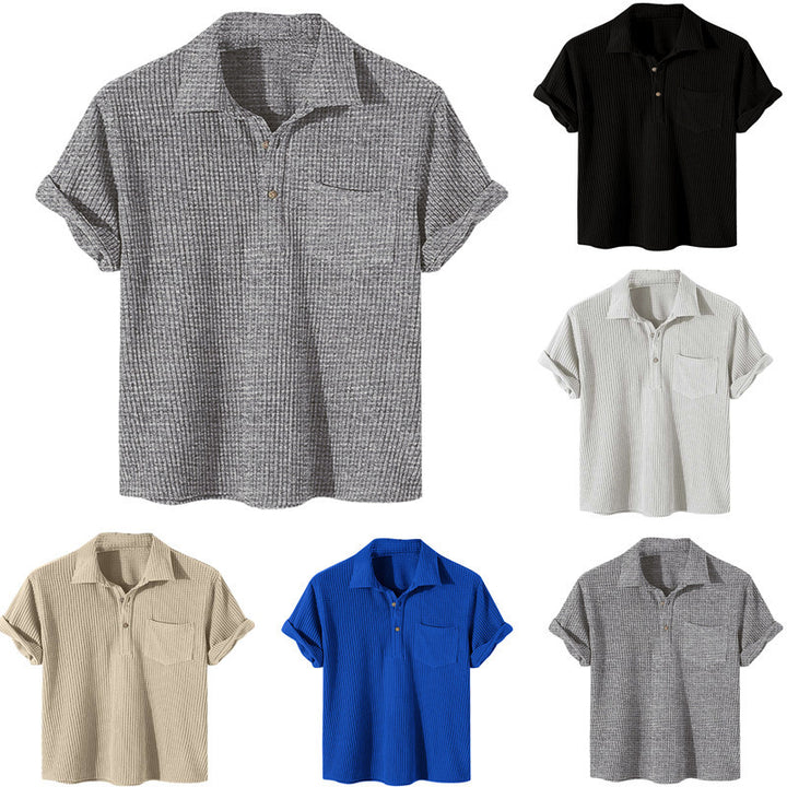 Damernas avslappnade polo-tröja med strukturerad design Mirla-Eva Jonsson