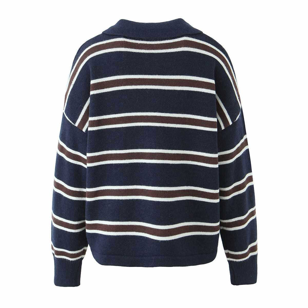 Damernas avslappnade polotröja pullover Mirla-Eva Jonsson