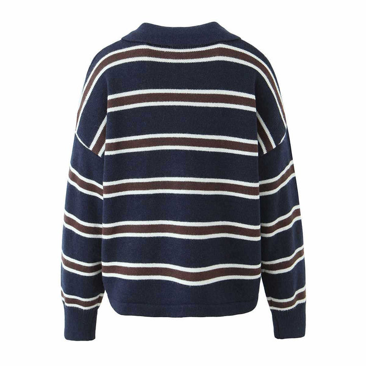 Damernas avslappnade polotröja pullover Mirla-Eva Jonsson