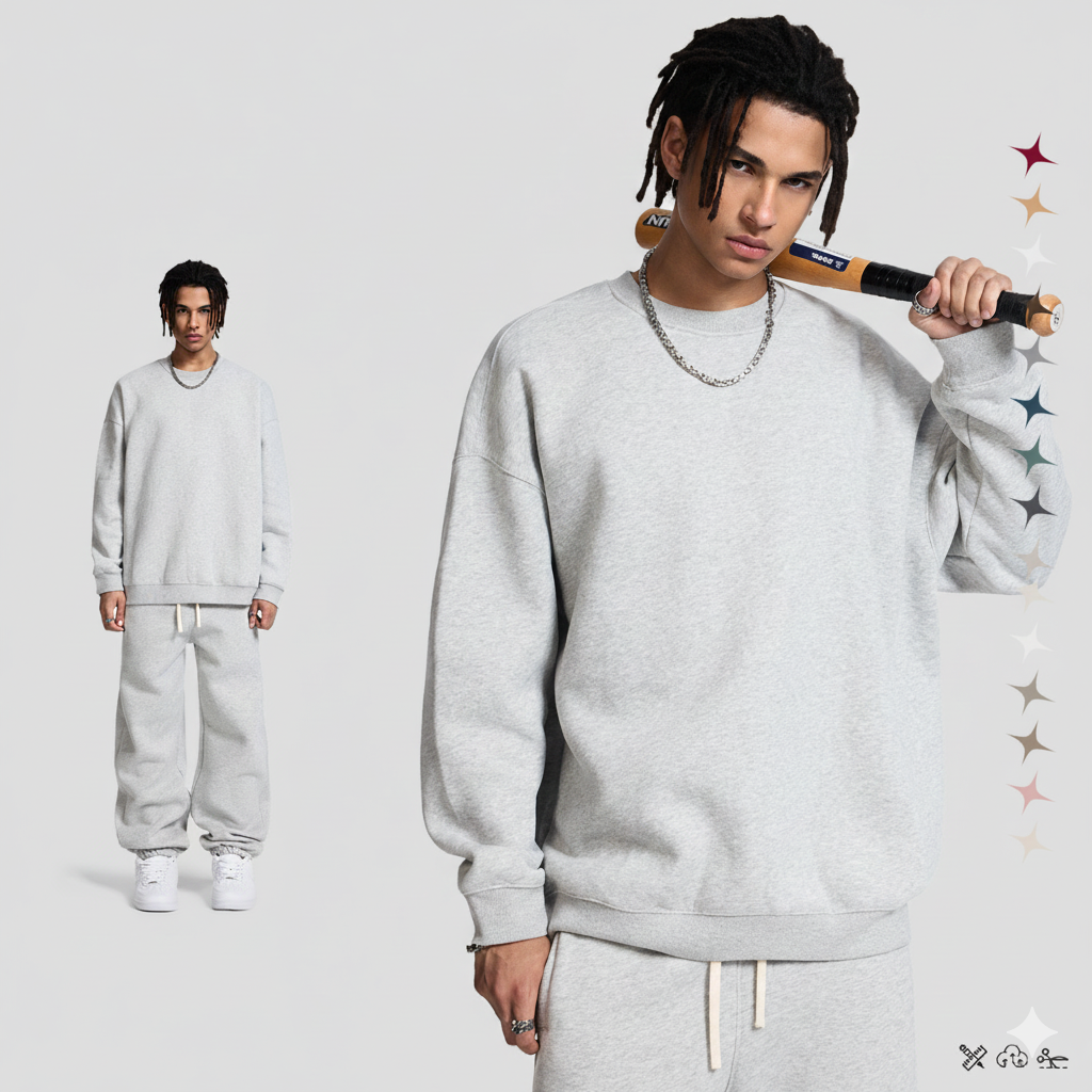 Damernas avslappnade set av oversized sweatshirt och joggingsbyxor Mirla-Eva Jonsson