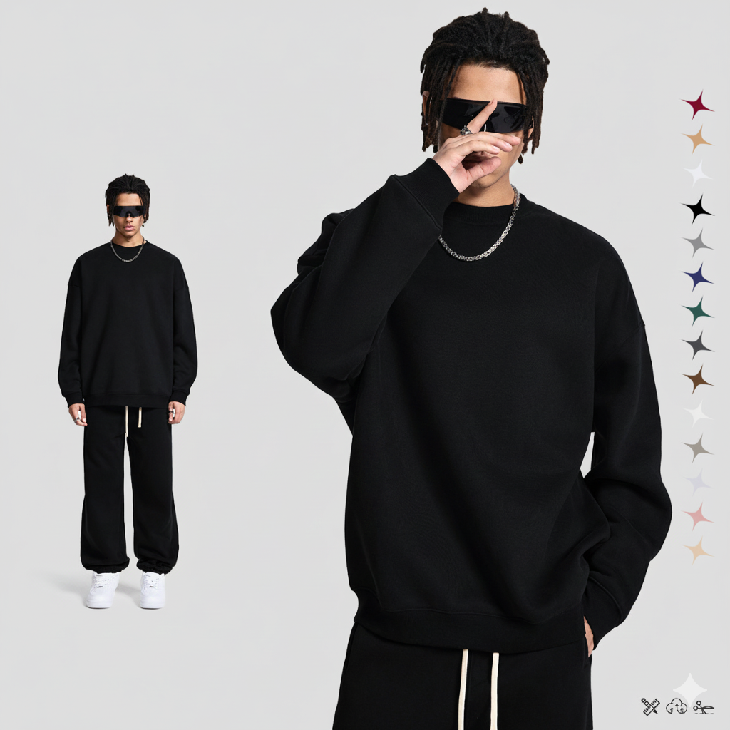 Damernas avslappnade set av oversized sweatshirt och joggingsbyxor Mirla-Eva Jonsson